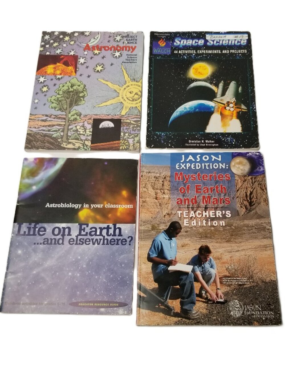 Astronomy Space Science Teacher Resources NASA JASON NSTA Grades 5-10 Set of 4